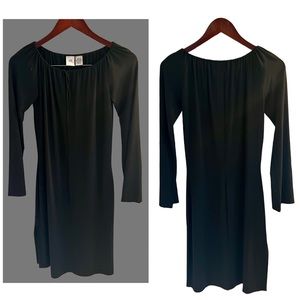 Armani Exchange Little Black Long Sleeve Dress, Little Black Dress